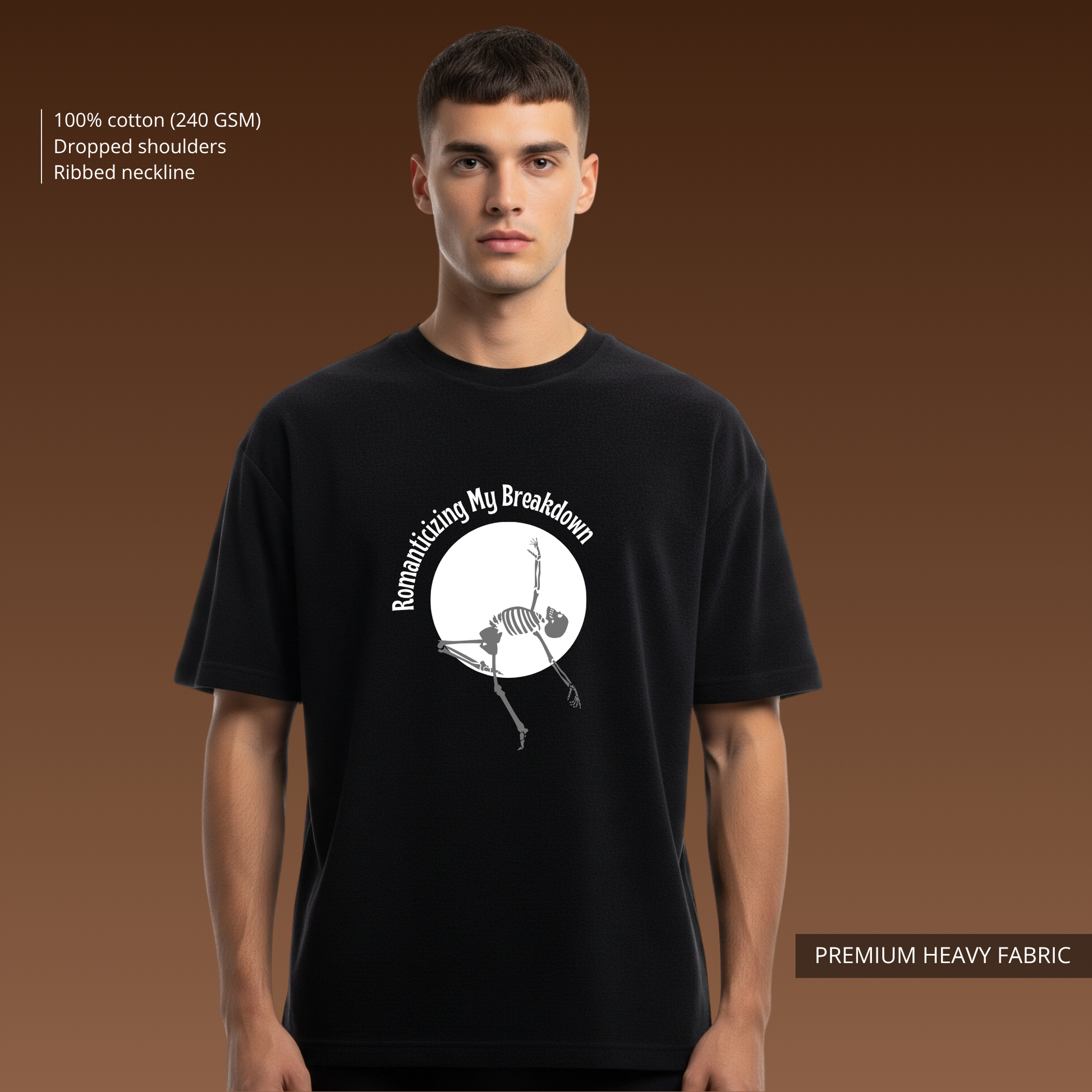 Romanticizing my Breakdown - Premium Oversized T-shirt