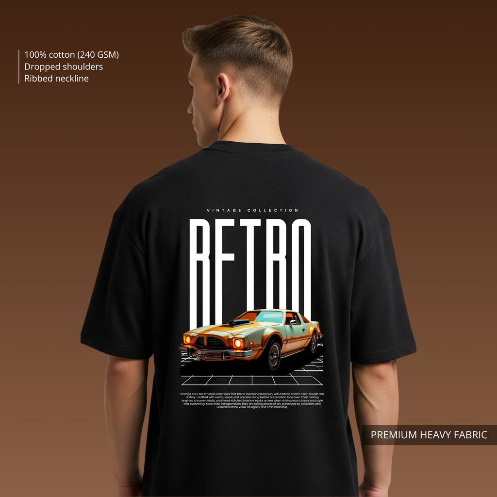 Retro - Premium Oversized T-shirt