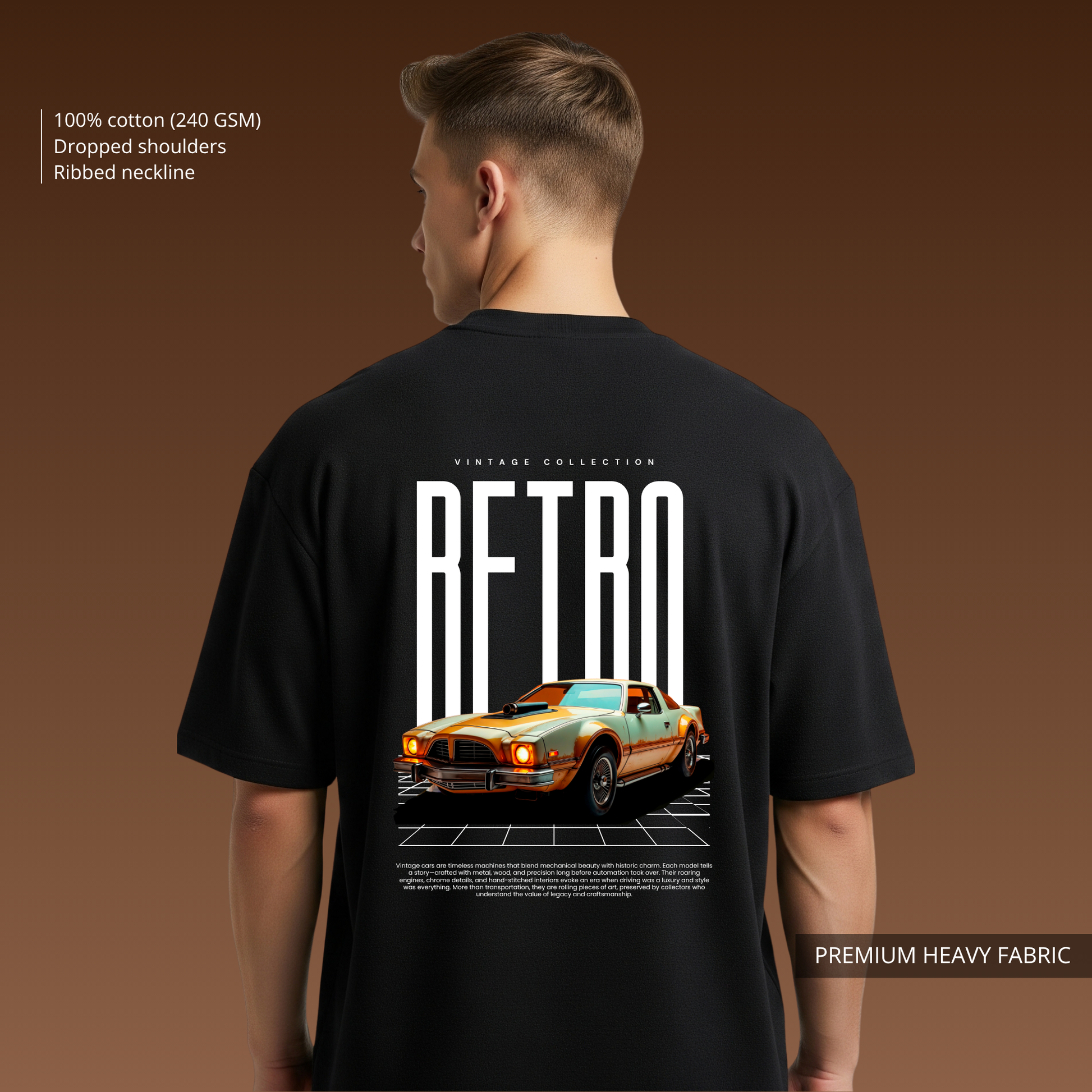 Retro - Premium Oversized T-shirt